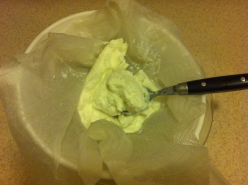 The labneh emerges!