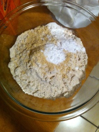 Dry ingredients, ready to go
